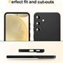 Silikon Hülle für Samsung Galaxy S24 Schutzhülle Matt Schwarz Backcover Handy Case