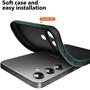 Silikon Hülle für Samsung Galaxy S25 FE Schutzhülle Matt Schwarz Backcover Handy Case