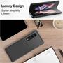 Silikon Hülle für Samsung Galaxy Z Fold 3 Schutzhülle Matt Schwarz Backcover Handy Case