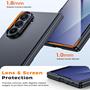Silikon Hülle für Samsung Galaxy Z Fold 7 Schutzhülle Matt Schwarz Backcover Handy Case