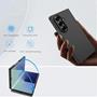 Silikon Hülle für Samsung Galaxy Z Fold 7 Schutzhülle Matt Schwarz Backcover Handy Case