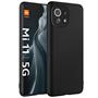 Silikon Hülle für Xiaomi Mi 11 Schutzhülle Matt Schwarz Backcover Handy Case