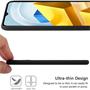 Silikon Hülle für Xiaomi Poco M5 Schutzhülle Matt Schwarz Backcover Handy Case