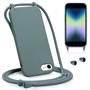 Premium Liquid Silikon Handyhülle mit verstellbarer Handykette für iPhone 7 / 8 Hülle | Ideal für Festival- und Outdoor-Enthusiasten