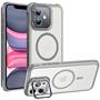 Hybrid Schutzhülle für iPhone 11 mit klappbarem Kameraglas kompatibel mit MagSafe