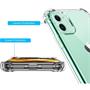 Anti Shock Hülle für Apple iPhone 11 Schutzhülle mit verstärkten Ecken Transparent Case