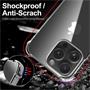 Anti Shock Hülle für iPhone 15 Pro Schutzhülle mit verstärkten Ecken Transparent Case