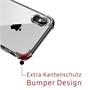 Anti Shock Hülle für Apple iPhone X / XS Schutzhülle mit verstärkten Ecken Transparent Case