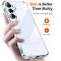 Anti Shock Hülle für Samsung Galaxy A35 5G Schutzhülle mit verstärkten Ecken Transparent Case