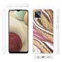 Handy Case für Samsung Galaxy A12 / M12 Hülle Motiv Marmor Schutzhülle Slim Cover