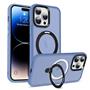 Hybrid Luxury Case für iPhone 14 Pro Hülle Magnetring kompatibel mit MagSafe