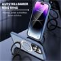 Hybrid Luxury Case für iPhone 15 Hülle Magnetring kompatibel mit MagSafe