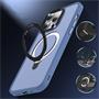 Hybrid Luxury Case für iPhone 15 Hülle Magnetring kompatibel mit MagSafe