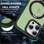 Hybrid Luxury Case für iPhone 15 Hülle Magnetring kompatibel mit MagSafe