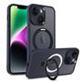 Hybrid Luxury Case für iPhone 15 Plus Hülle Magnetring kompatibel mit MagSafe