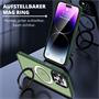 Hybrid Luxury Case für iPhone 15 Pro Hülle Magnetring kompatibel mit MagSafe