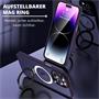 Hybrid Luxury Case für iPhone 15 Pro Max Hülle Magnetring kompatibel mit MagSafe