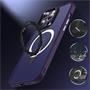 Hybrid Luxury Case für iPhone 15 Pro Max Hülle Magnetring kompatibel mit MagSafe