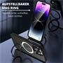 Hybrid Luxury Case für iPhone 15 Pro Hülle Magnetring kompatibel mit MagSafe