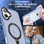 Hybrid Luxury Case für iPhone 16 Plus Hülle Magnetring kompatibel mit MagSafe