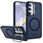 Hybrid Luxury Case für Samsung Galaxy S24+ Hülle Magnetring kompatibel mit MagSafe