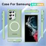 Hybrid Luxury Case für Samsung Galaxy S24 Ultra Hülle Magnetring kompatibel mit MagSafe