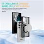 Hybrid Luxury Case für Samsung Galaxy S24 Ultra Hülle Magnetring kompatibel mit MagSafe