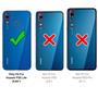 TPU Hülle für Huawei P20 Lite Case Silikon Cover Transparent mit Farbrand Handyhülle