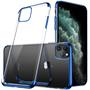 TPU Hülle für Apple iPhone 11 Case Silikon Cover Transparent mit Farbrand Handyhülle