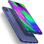 TPU Hülle für Samsung Galaxy A10 Case Silikon Cover Transparent mit Farbrand Handyhülle