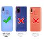 TPU Hülle für Samsung Galaxy A40 Case Silikon Cover Transparent mit Farbrand Handyhülle