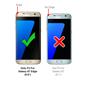 TPU Hülle für Samsung Galaxy S7 Edge Case Silikon Cover Transparent mit Farbrand Handyhülle