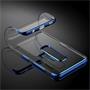 TPU Hülle für Samsung Galaxy S9 Case Silikon Cover Transparent mit Farbrand Handyhülle