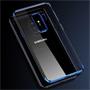 TPU Hülle für Samsung Galaxy S9 Plus Case Silikon Cover Transparent mit Farbrand Handyhülle