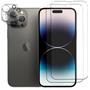 Panzerglas für Apple iPhone 14 Pro Max Schutzfolie 2x Kamera Schutzglas Folie 2x Panzerfolie